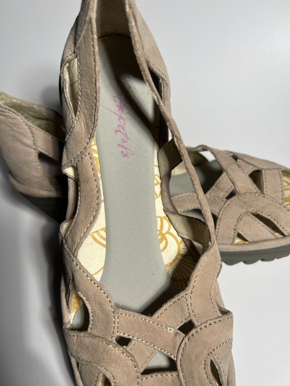 Fly London Yadi Leather Wedge Shoes Olive Green Women’s EU 38 US 7.5 - Picture 12 of 14